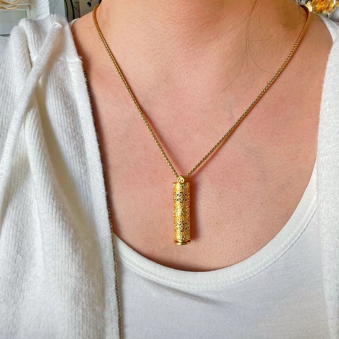 Gold Carry-on Golden Buddha Brass Gold-plated Necklaces