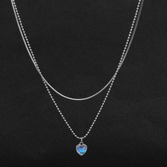 Women's Layer Twin Titanium Steel For Trendy Necklace