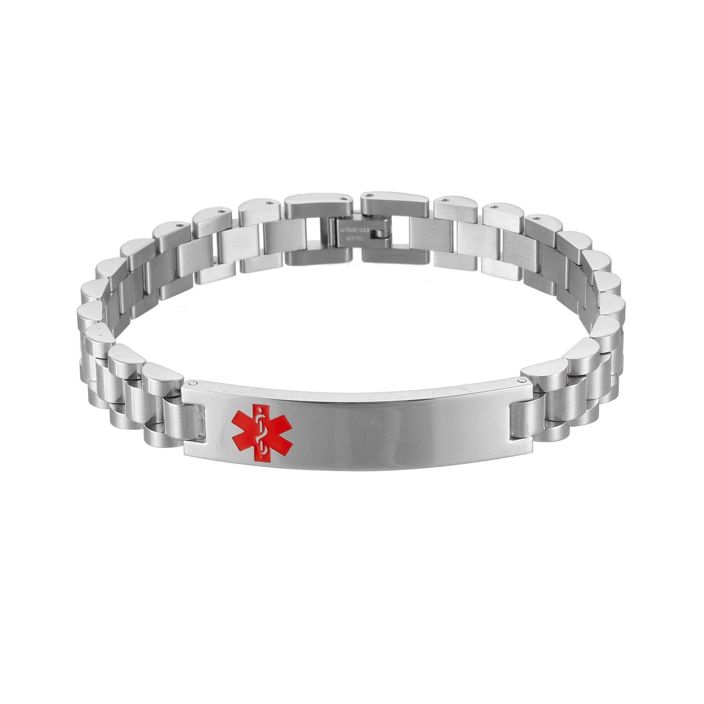 Stainless Steel Curved Titanium Couple Does Not Fade Female Bracelet