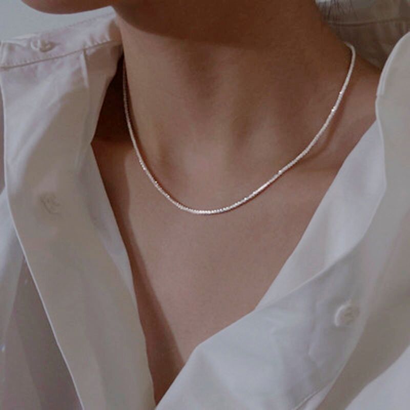 Sparkling Flash Clavicle Chain Starry Light Rings