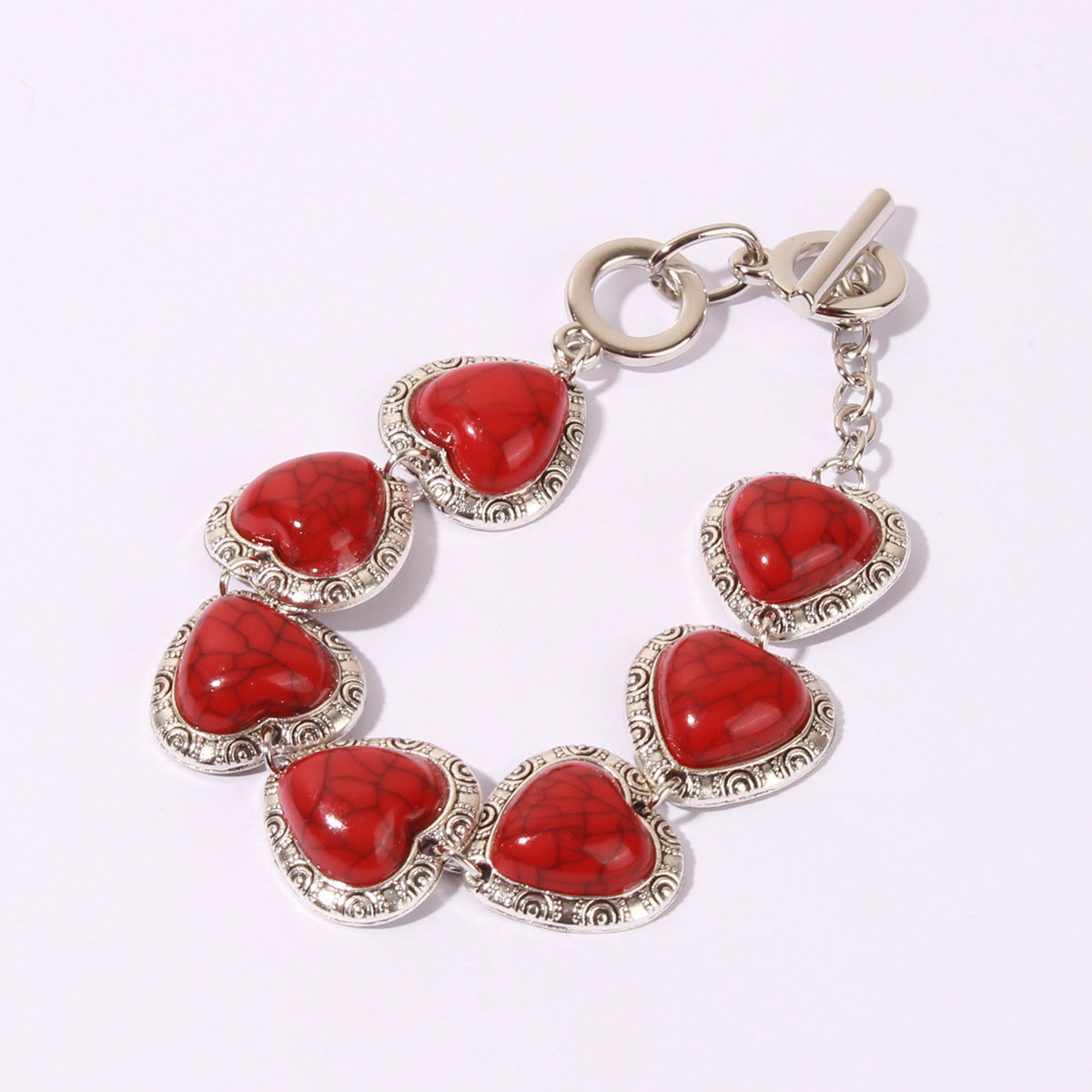 Cute Retro Heart Personalized Ethnic Style Bracelet