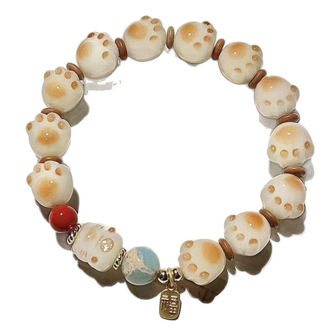 Caramel Cat's Paw Lucky Cat Cute Bracelet
