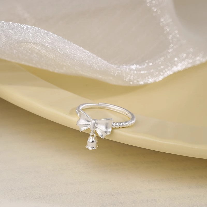Escape Princess Bowknot Female Design High Sense Sweet Elegance Ring