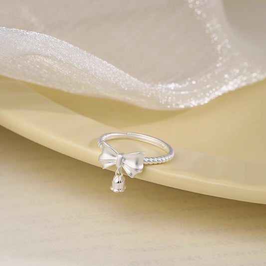Escape Princess Bowknot Female Design High Sense Sweet Elegance Ring