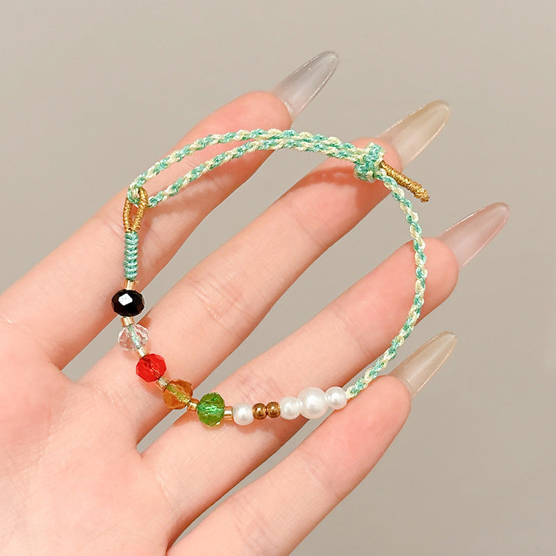 Small Gift Tassel Adjustable Red Rope Dragon Boat Festival Bracelet