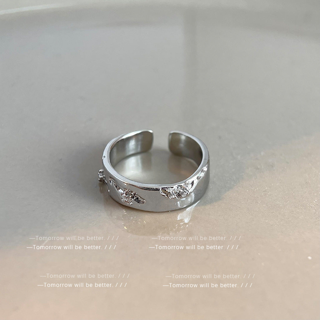 Liquid Female Personality High Sense Fashion Rings