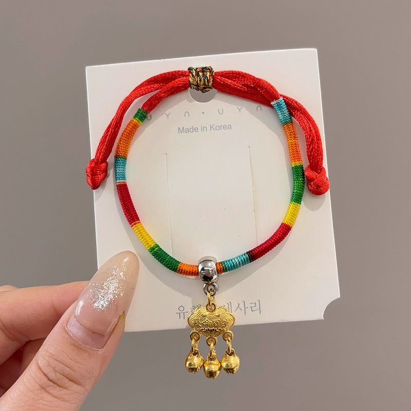 Women's & Men's Colorful Braided Rope Thread Design Simple Bracelet