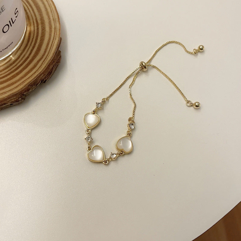 Vintage Pearl Female Style Design Simple Cold Bracelet