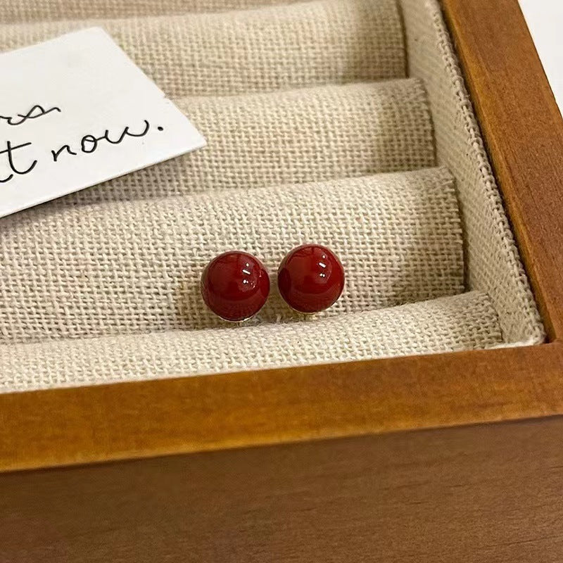Women's Niche Retro Affordable Luxury Large Pearl Earrings