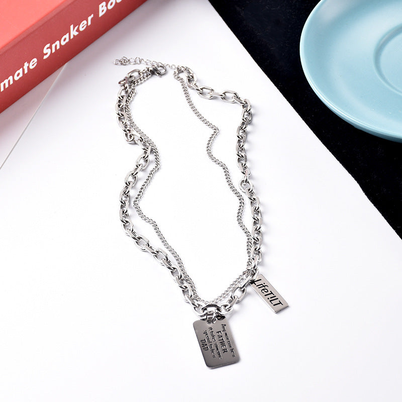 Women's Steel Sweater For Niche Design Trendy Necklaces