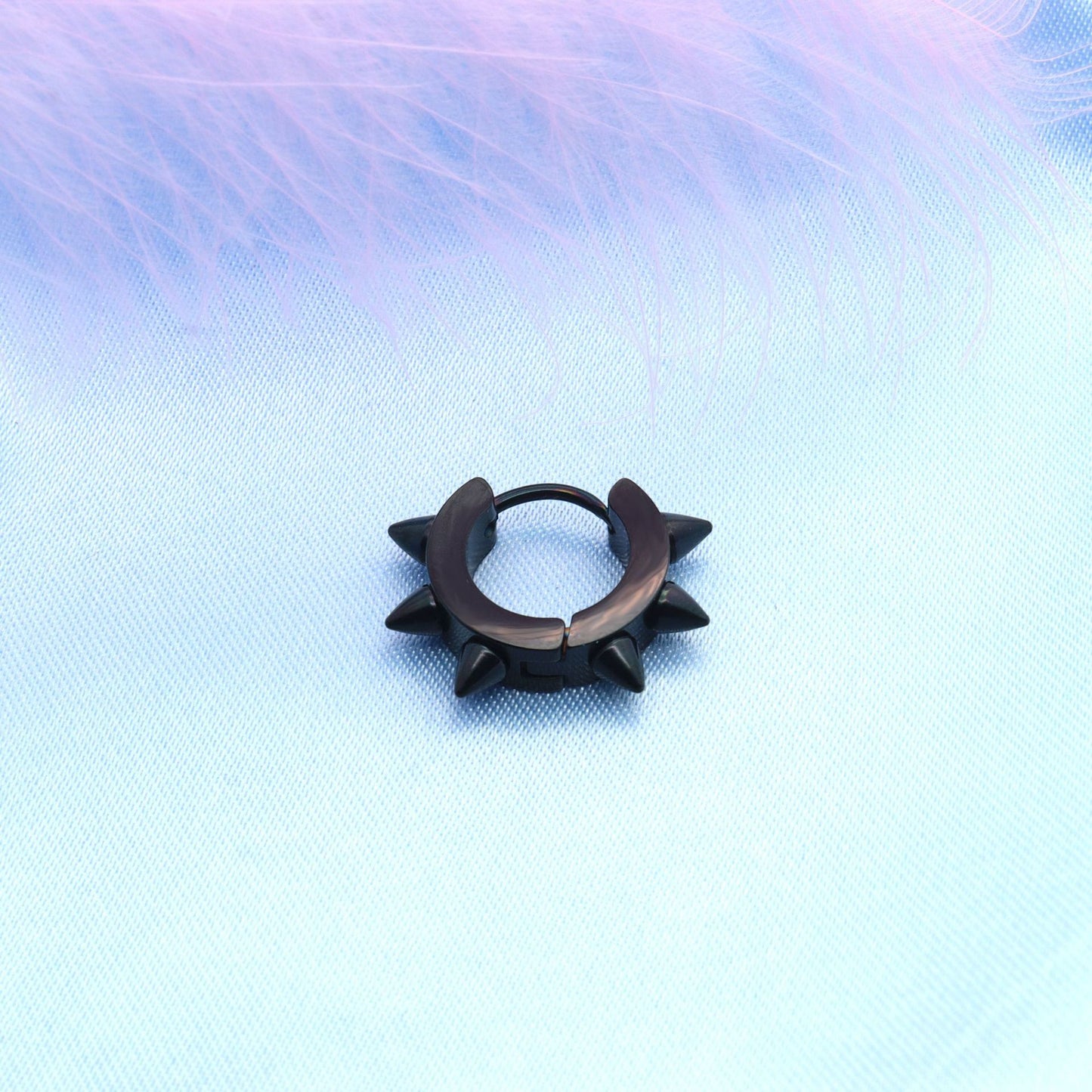 Stainless Steel Hip Hop Punk Barbed Clip Ear Buckle
