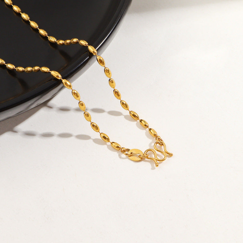 Full Body Titanium Steel Elegant Buckle Necklaces