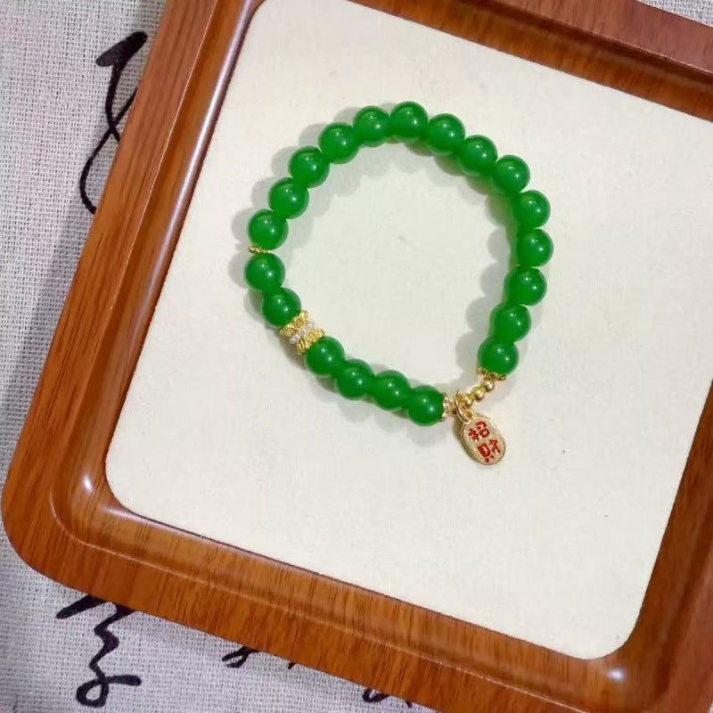 Strawberry Crystal Fashion Female Live Glass Chipping Bracelets