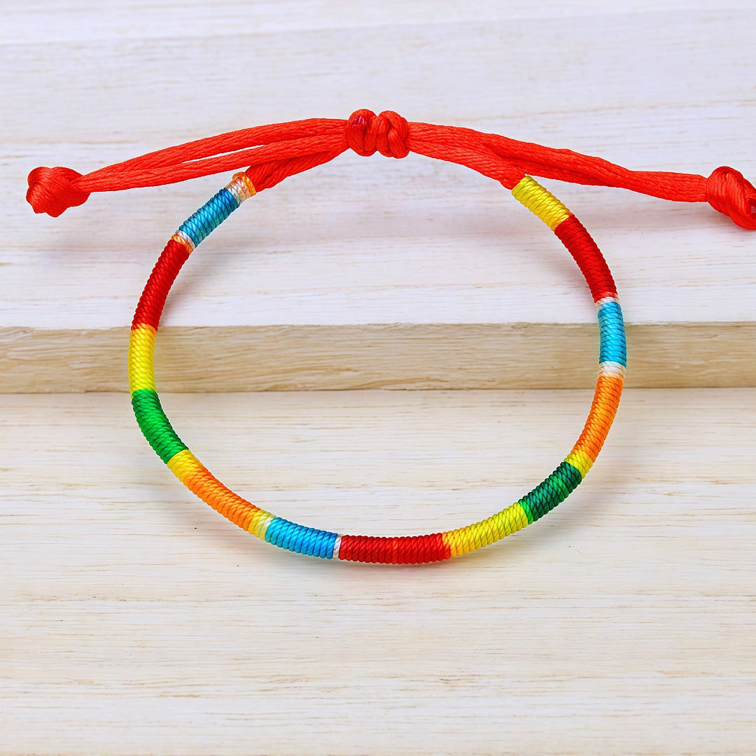 Women's & Men's Spot Hand-woven Dragon Boat Festival Colorful Bracelet
