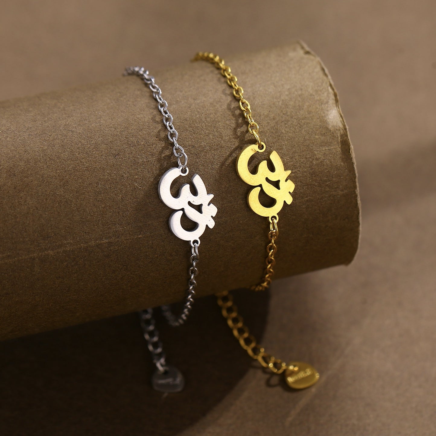 Steel Yoga Tag Punk Hip Hop Bracelet