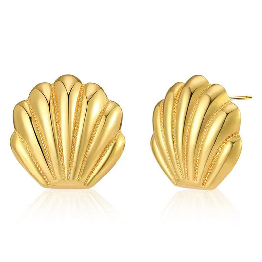Women's Retro Geometric Fan Shaped Personalized For Stud Earrings