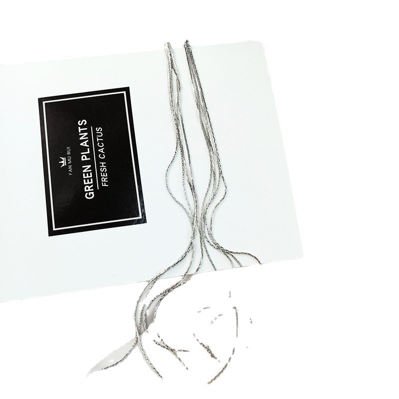 Metal Chain Tassel Gold Exaggerated Unique Earrings
