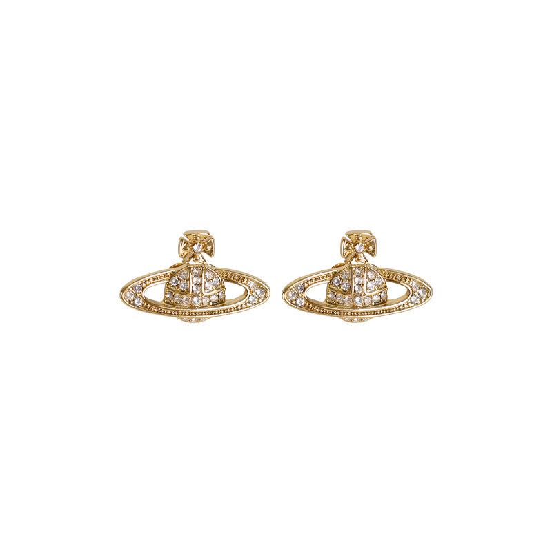 Charming Women's Planet High-grade Ear Fashionable Stud Earrings
