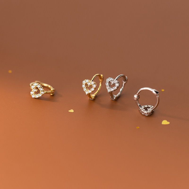 Women's Light Luxury Unique Vacation Style Exquisite Full Diamond Ear Earrings