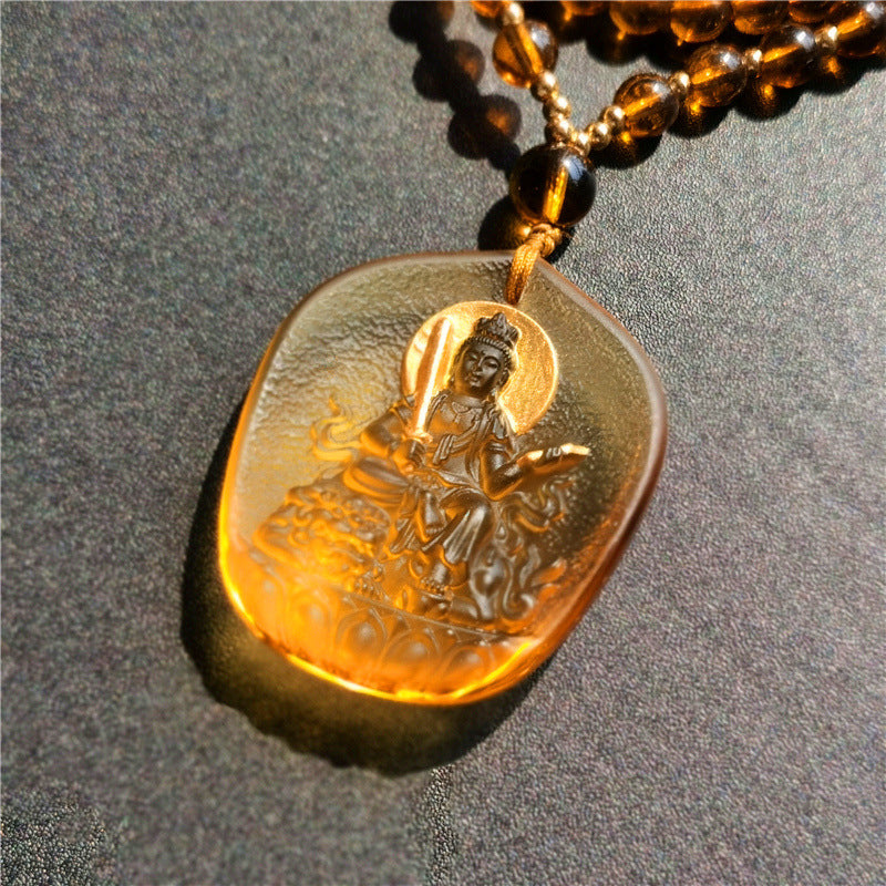 Gilding Glaze Eight Patron Saints Zodiac Necklace