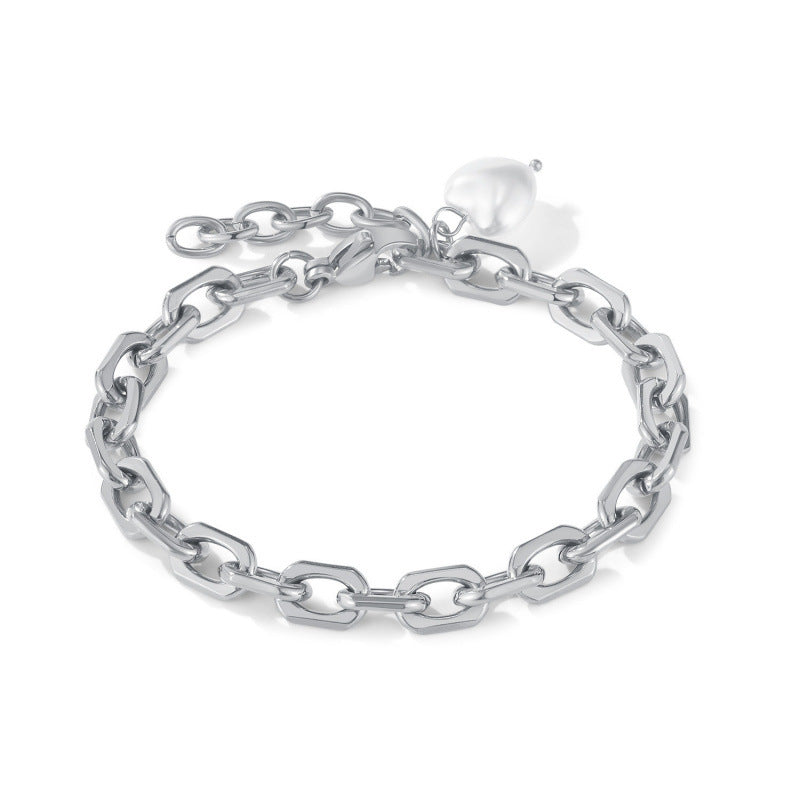 Titanium Steel Female Gold Fashion Light Luxury High Bracelets
