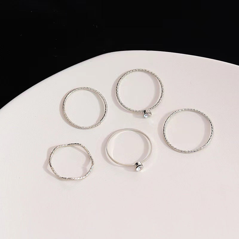 Women's Simple Personality Pcs Set Thin Knuckle Rings