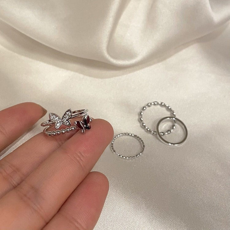 Twisted Female Light Luxury Minority Design Fashion Ring