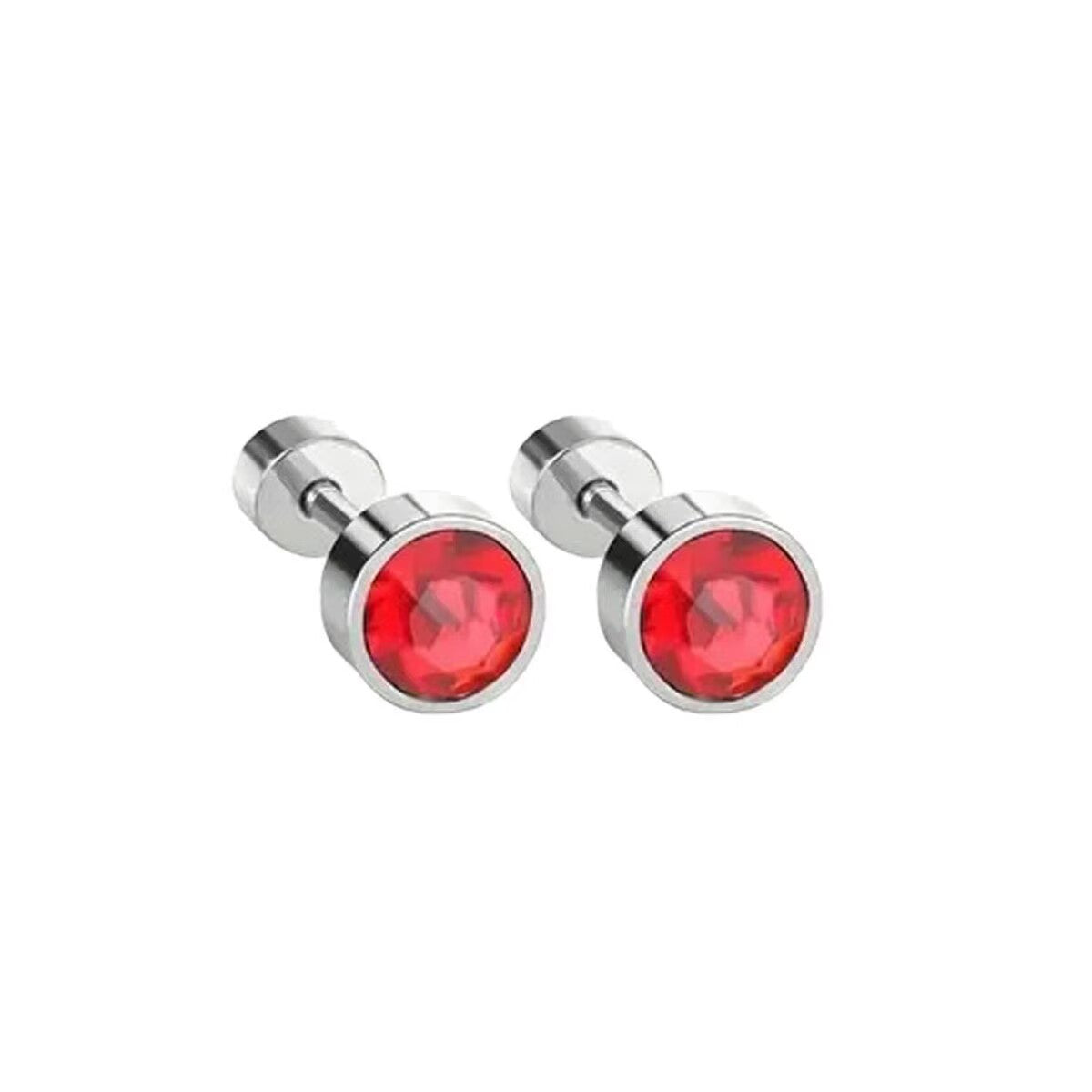 Stainless Steel Diamond Cup Car Plug Ear Bone Seconds Stud Earrings
