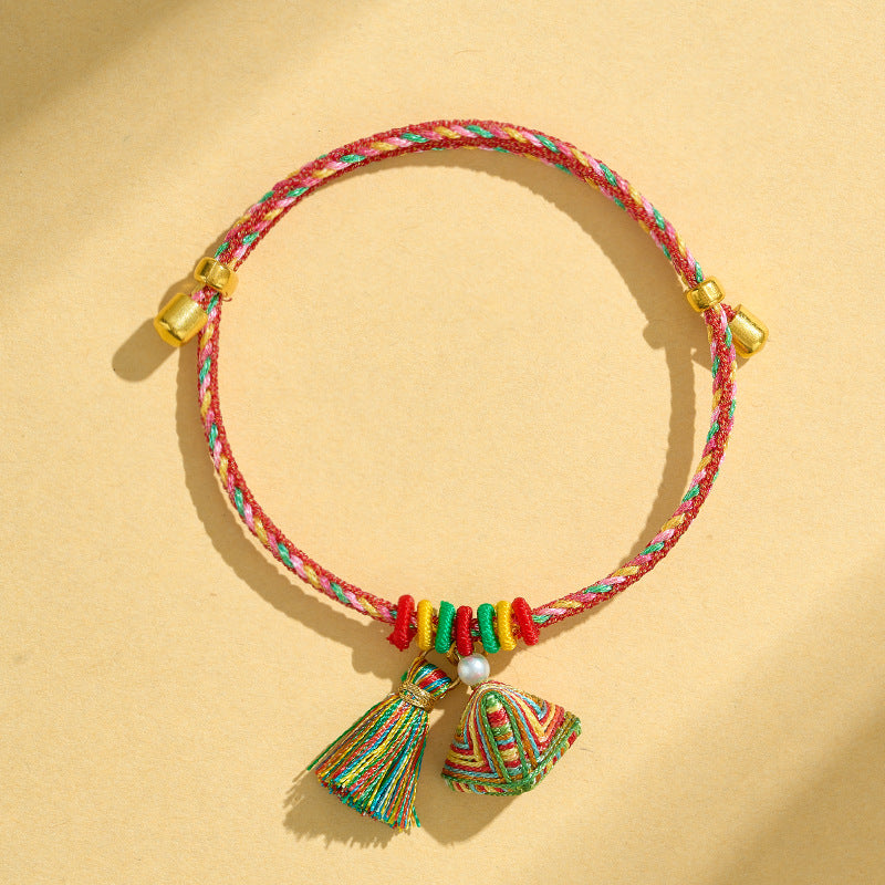 Children's Dragon Boat Festival Colorful Rope Hand-woven Small Bracelets