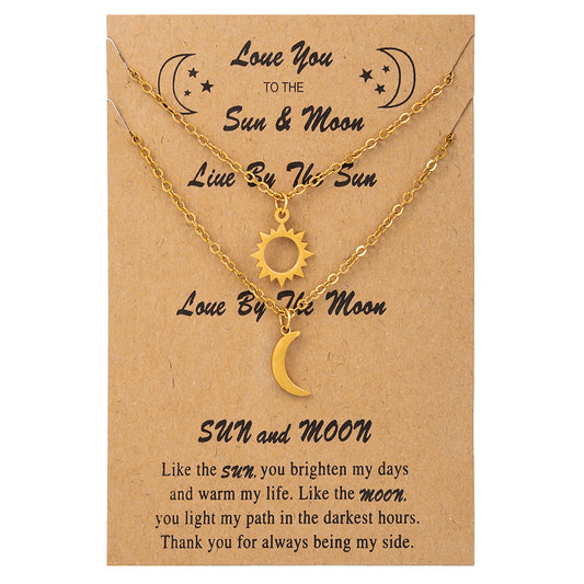Friendship Suit Creative Stainless Steel Star Necklaces