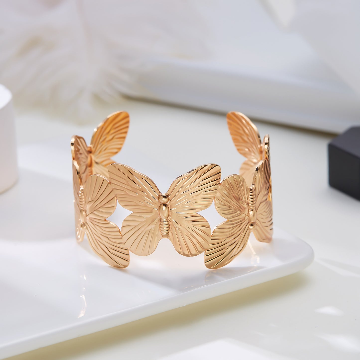 Golden Butterfly Flower Summer Beach Holiday Bracelets