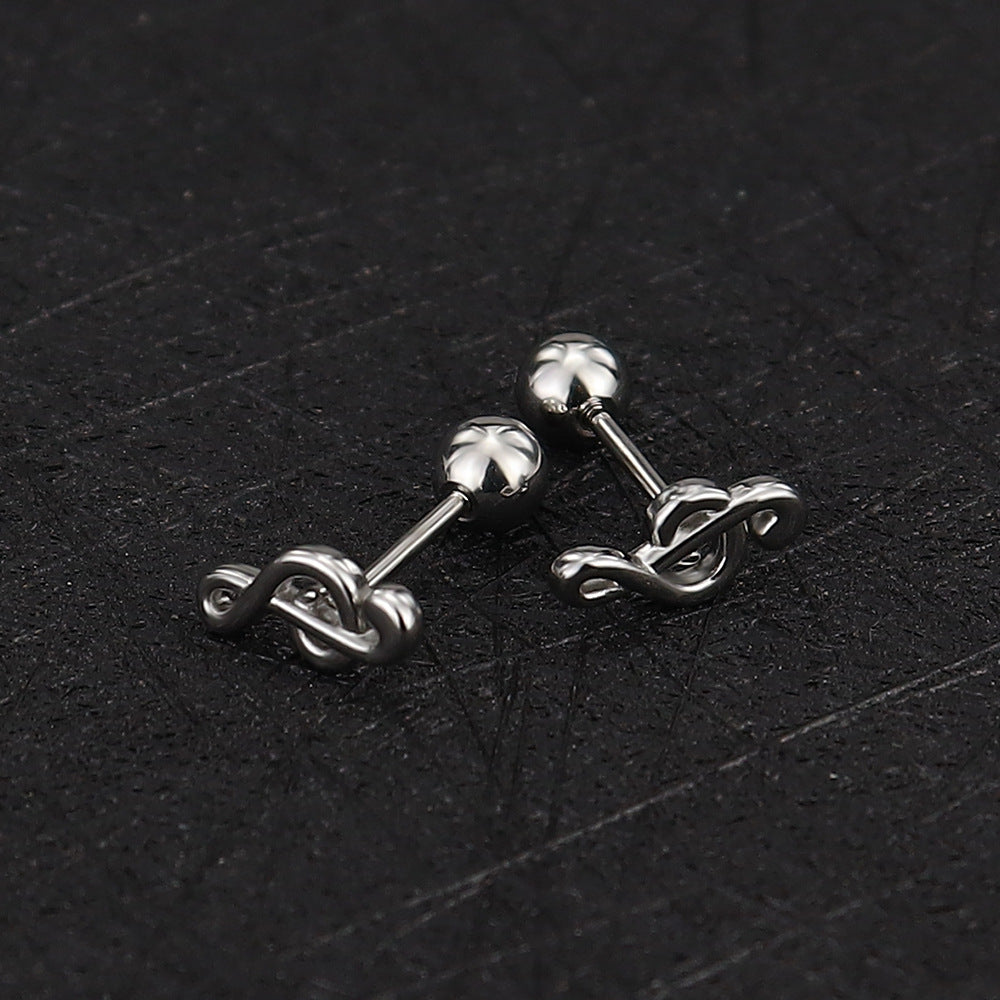 Stainless Steel Ear Bone Nail Mini Piercing Screw Rings