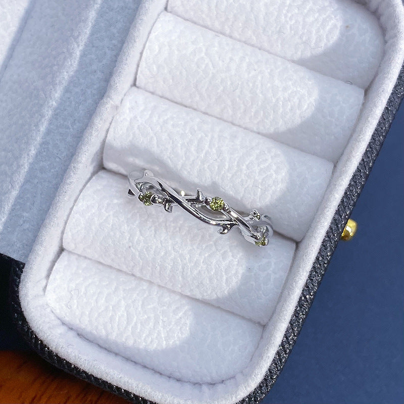 Colorful Zircon Design Light Luxury High-grade Rings