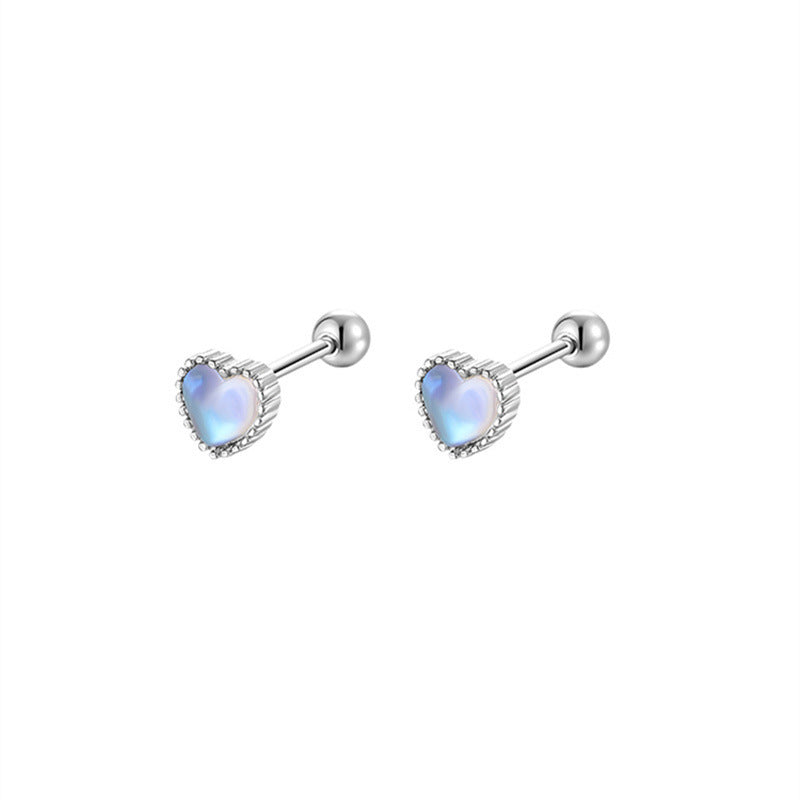 Strict Selection Of Personalized Screw Love Moonstone Tightening Buckle Rings
