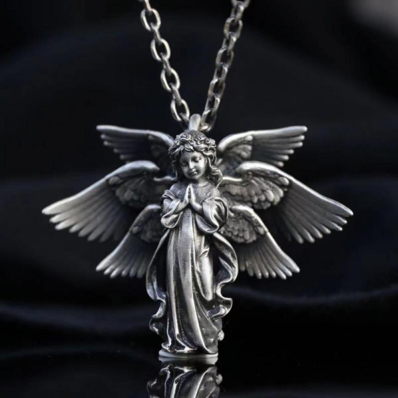 Women's & Men's Niche Angel Vintage Fashion Beauty Sweaters Necklaces