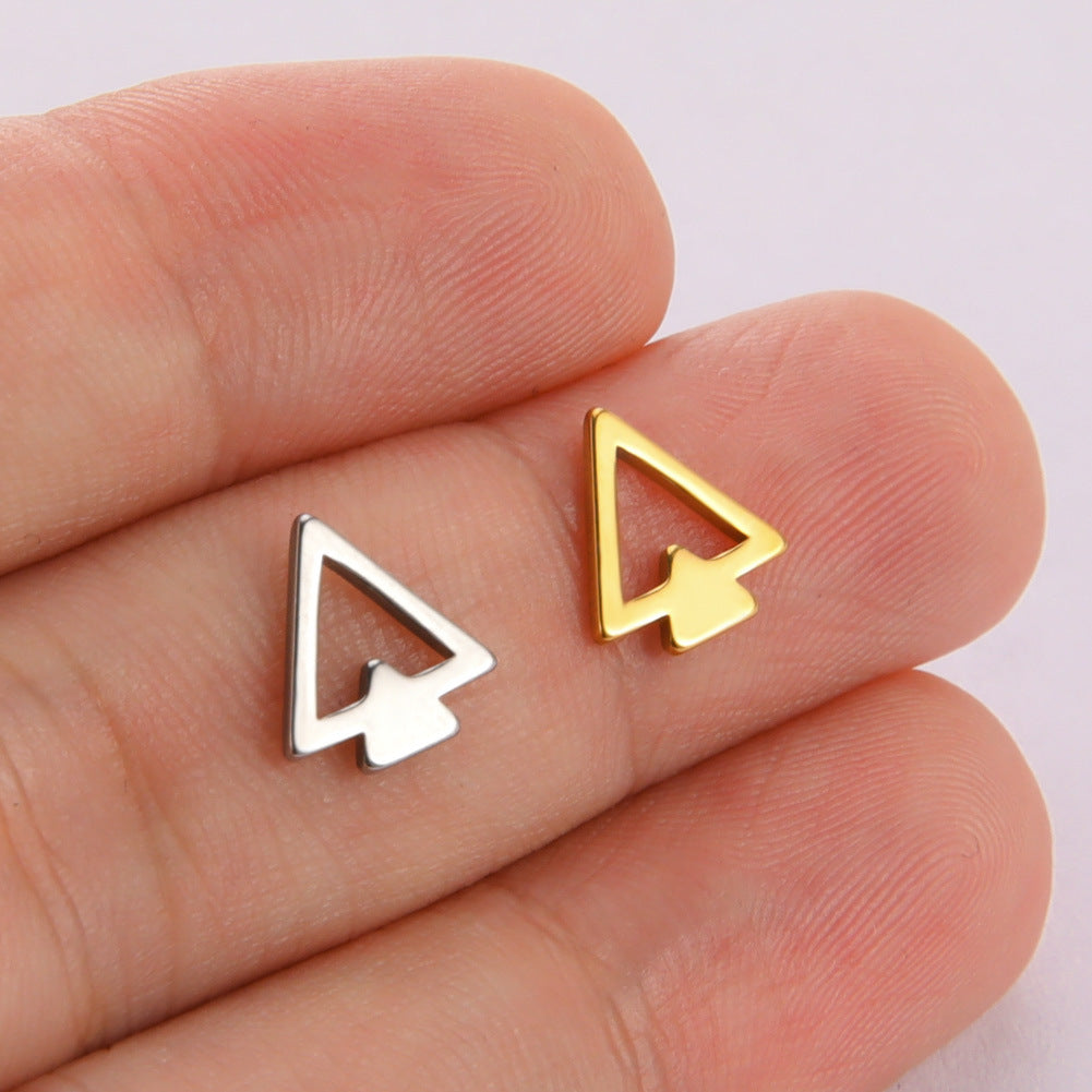 Accessories Making Geometric Charm Stainless Steel Triangle Pendants