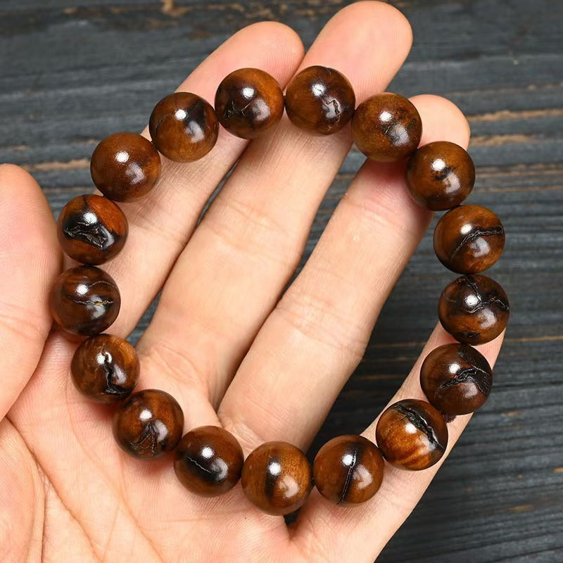 Men's Lightning Strike Jujube Tree Lei Jiao Wood Pattern Bracelet