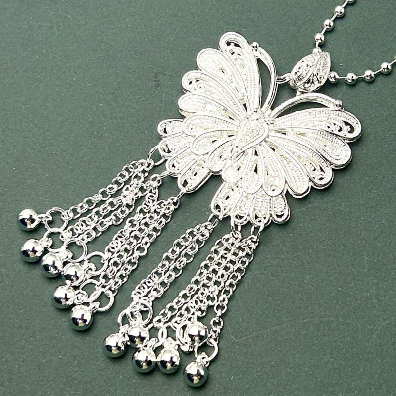 Peacock Sweater Chain Ethnic Style Artistic Exaggerated Necklaces