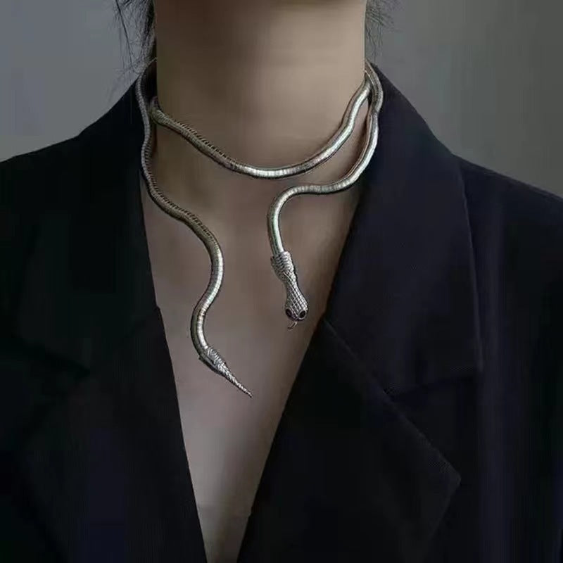 Men's Gold Stainless Steel Alloy Clavicle Chain Necklaces