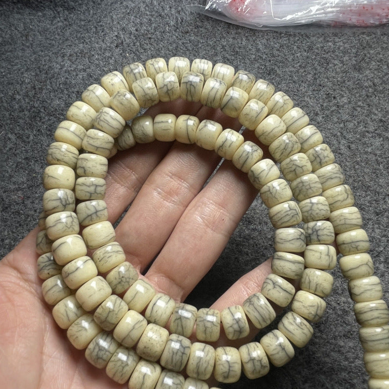 Fried Ox Bone Beads Barrel Shaped Bead Distressed Bracelets