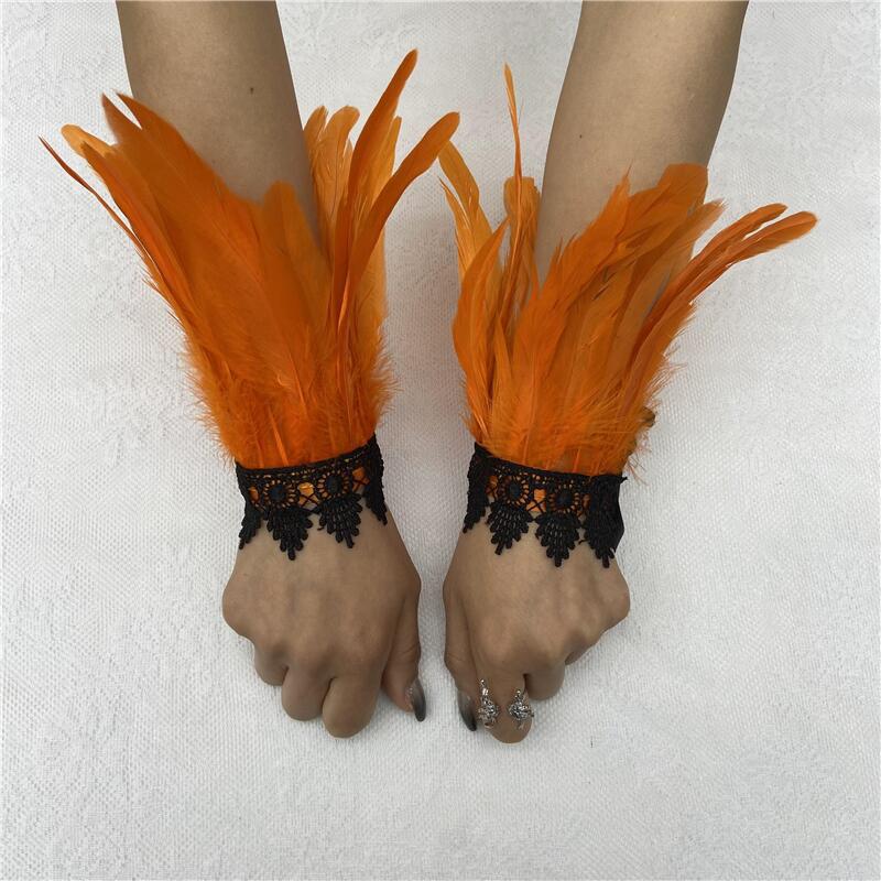 Feather Halloween Performance Ball Lace Wristband Bracelets
