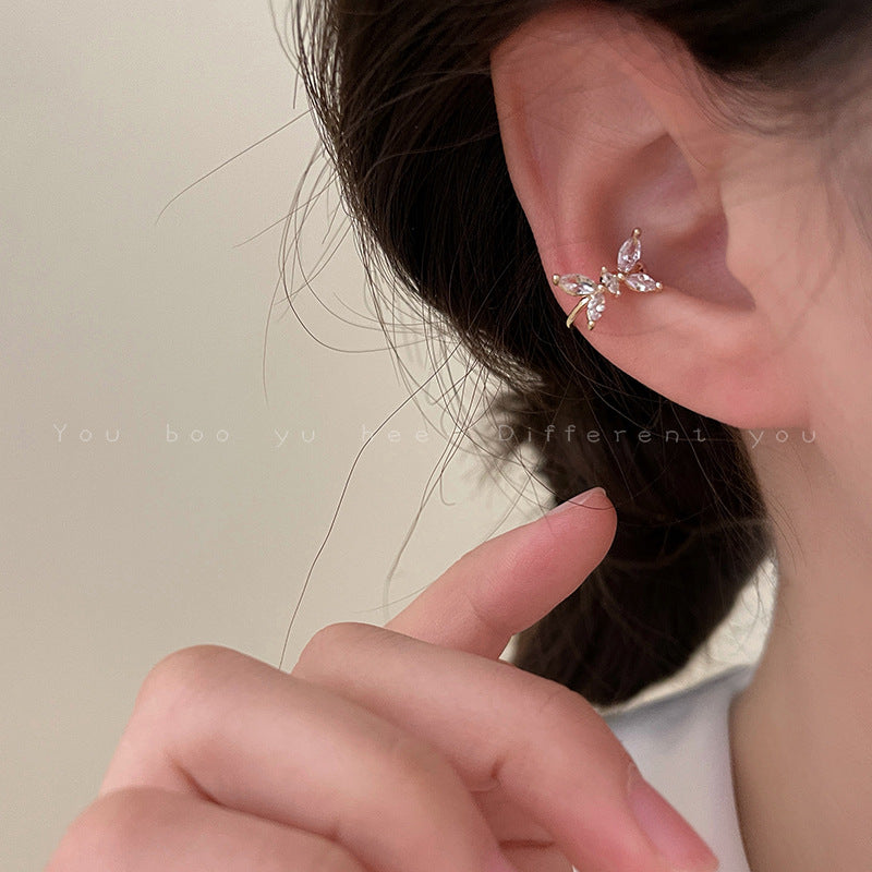 Women's Ear Clip No Pierced Niche High Sense Fairy Mori Style Earrings