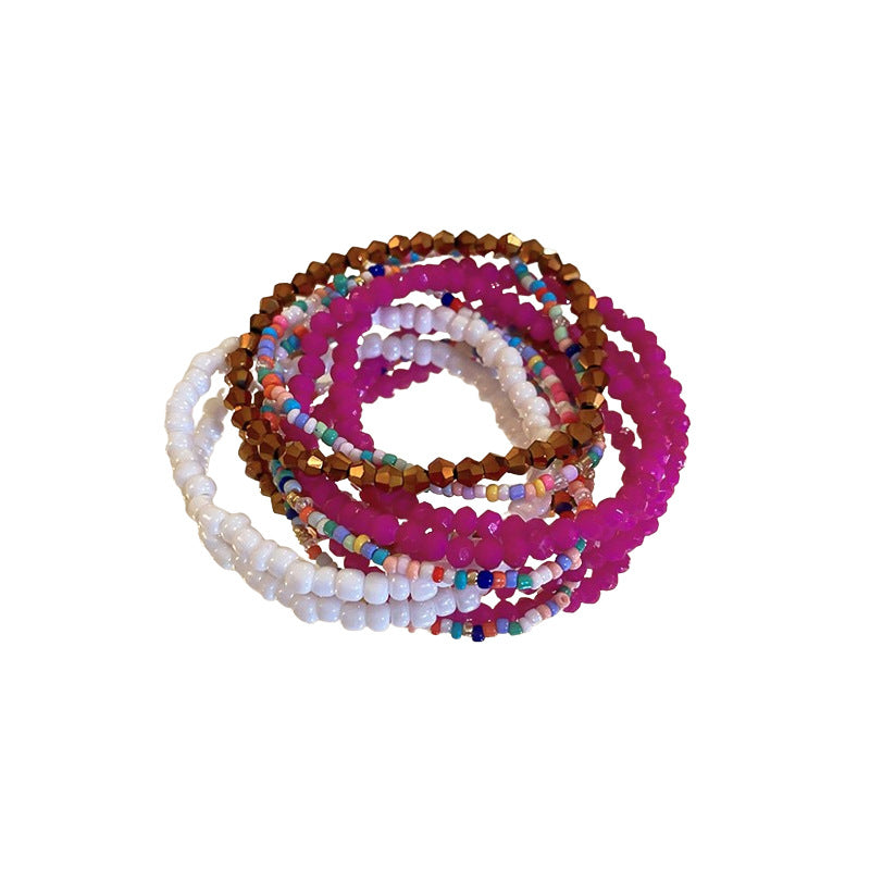 Bohemian Style Stack Beads High-grade Dopamine Bracelets
