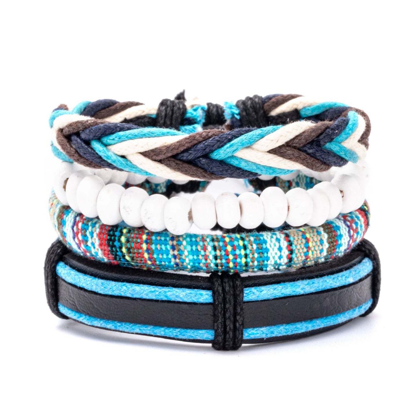 Women's Bohemian Style Ethnic Colorful Beaded Woven Bracelets