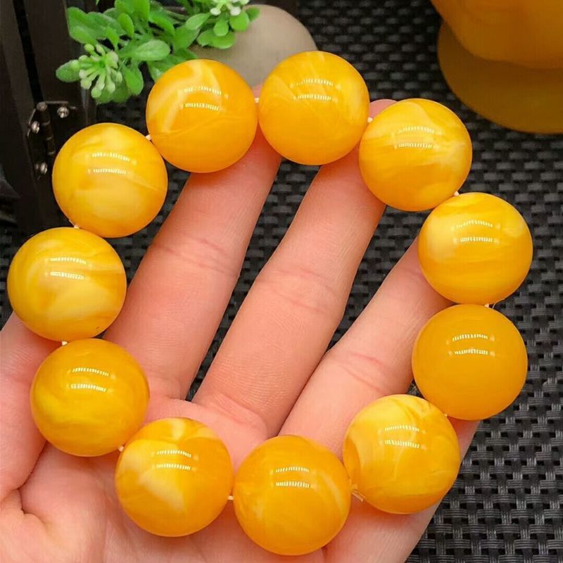 Old Beeswax Yellow Chicken Grease Couple Porcelain White Wax Bracelets