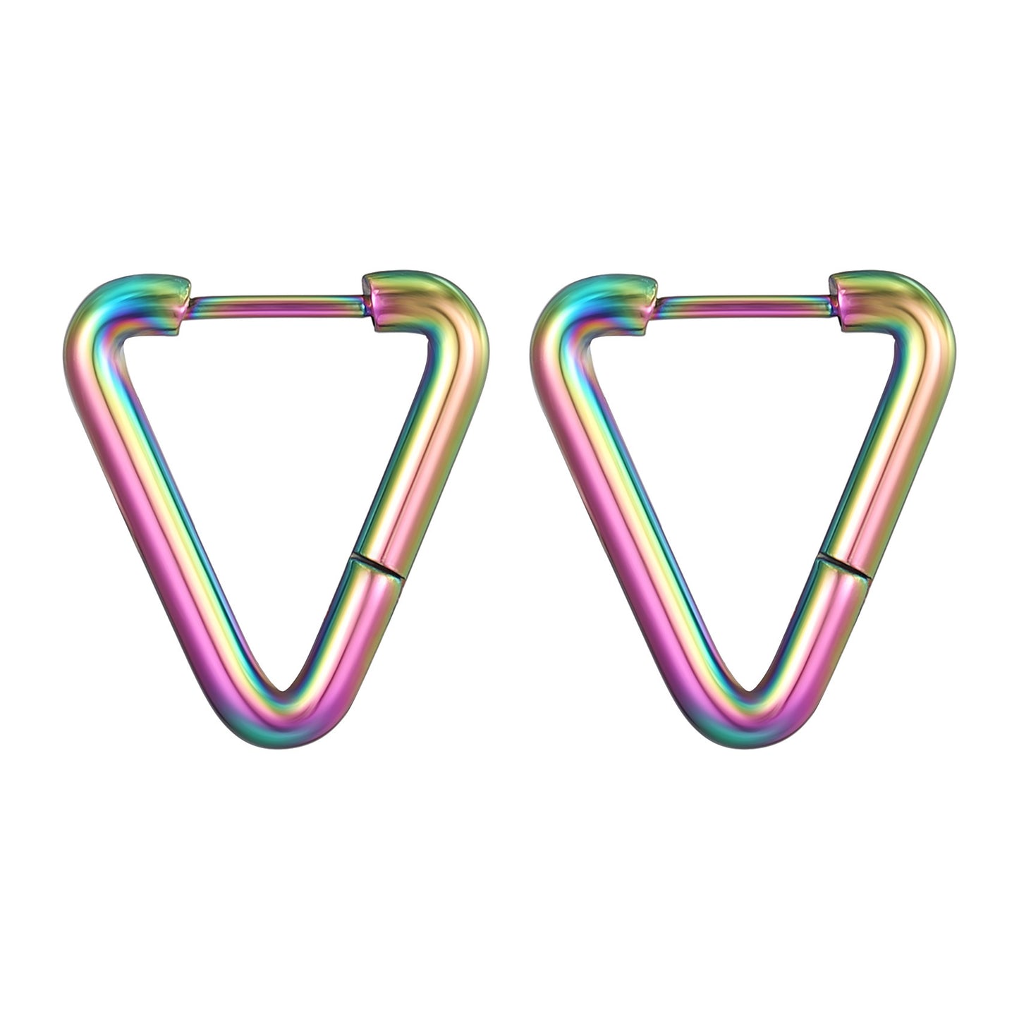 Geometric Shaped Stainless Steel Clip Trendy Fashion Five-pointed Star Peach Ear Buckle