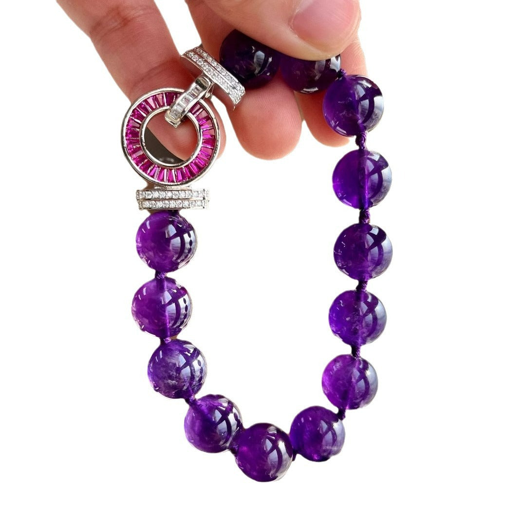 Left Right Boutique Royal Purple Natural Amethyst Knotted So Bracelets