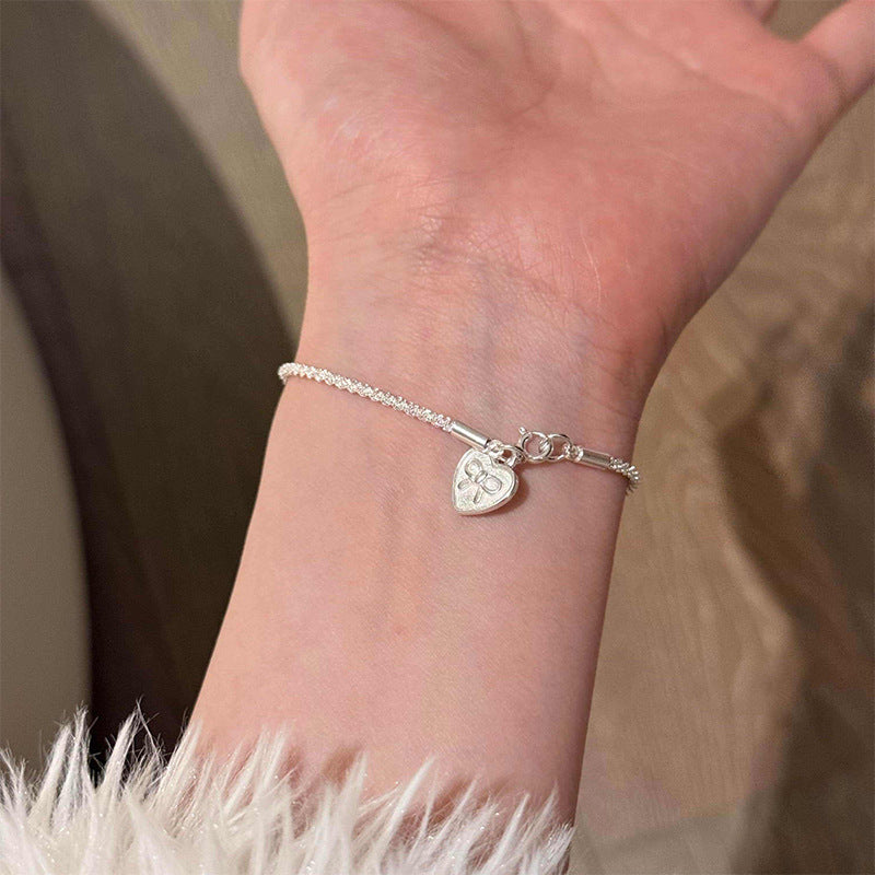 Love Heart Bow Tie Female Design High-grade Light Bracelet