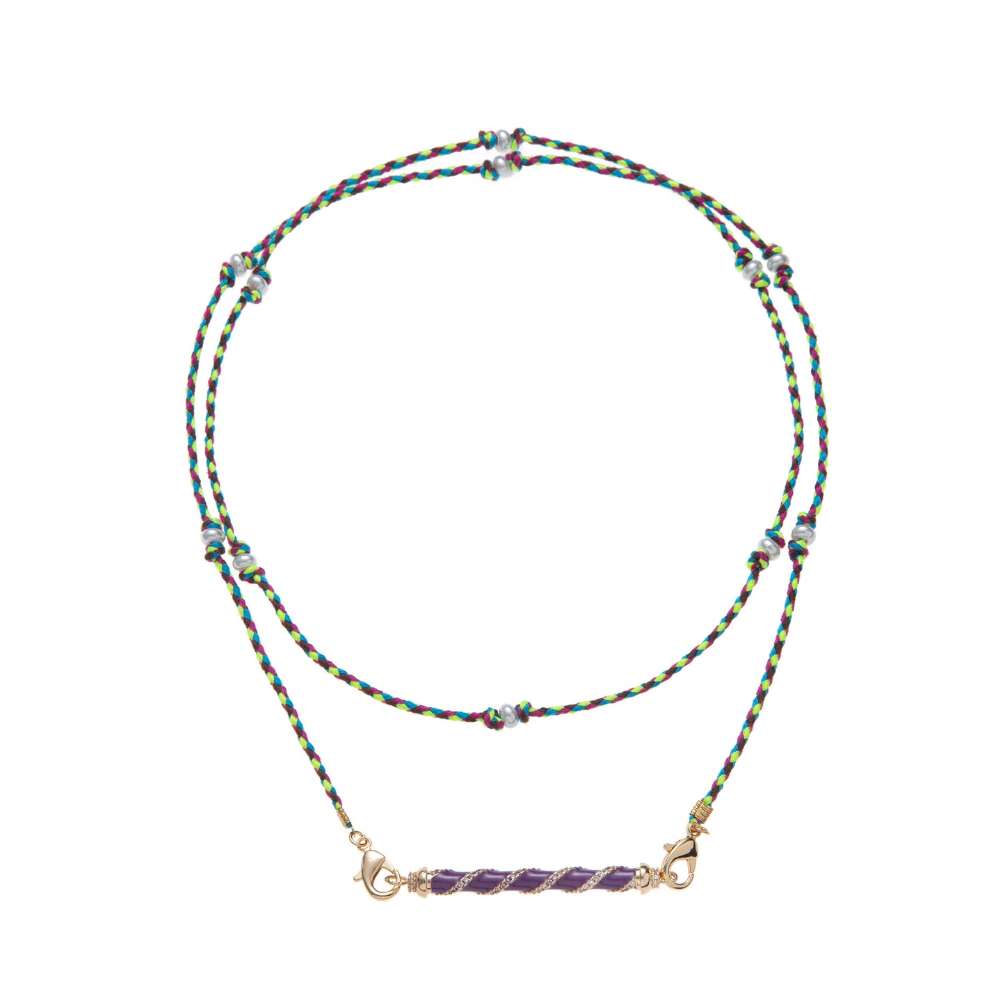 Tarot Cone Color Boys Gold Plated Necklace