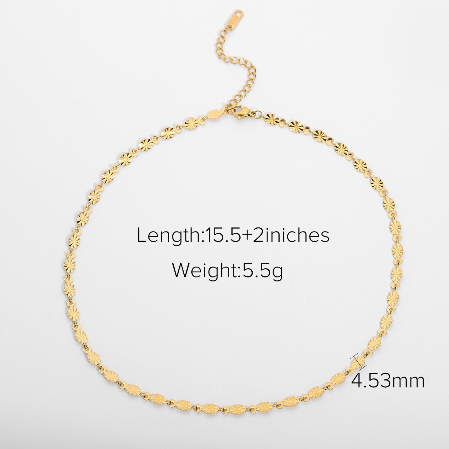 Gold-plated Stainless Steel Light Luxury Cold Necklaces